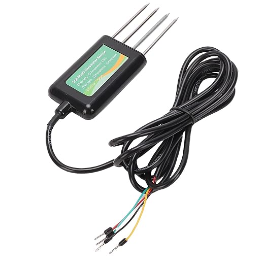 8 in 1 Soil Tester, IP68 Soil Meter for NPK, pH, Light, Temperature, 316L Stainless Steel Probe, Digital Soil Test Kit for Garden, Farm, Lawn, Greenhouse Plants