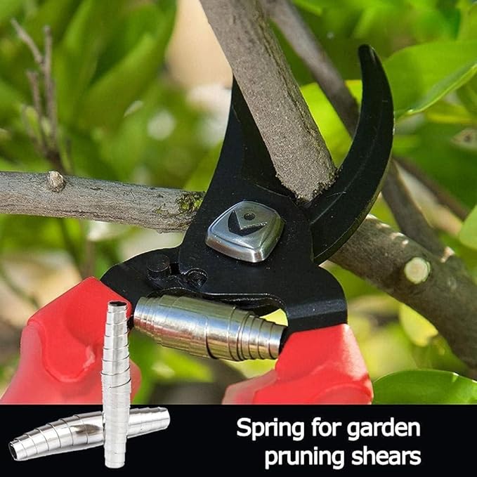 2Pcs Silver Pruner Replacement Springs Replacement Volute Springs,Hand Pruner Replacement Kit,Garden Pruner Spring Accessories for Secateur Replacement Parts, Gardening Scissors，Hand Tools