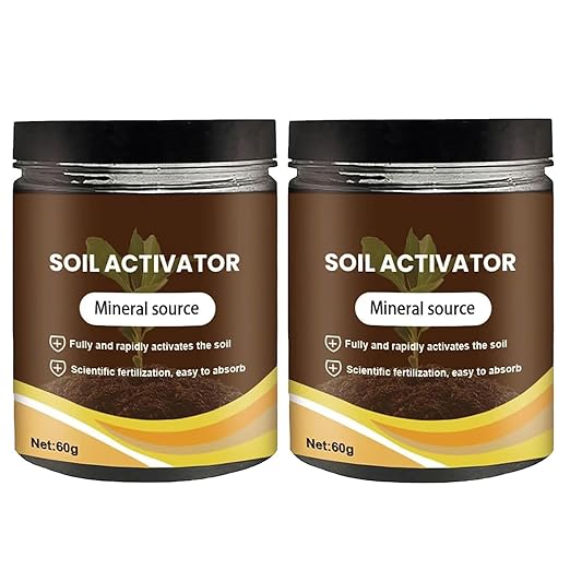 Soil Activator for Plants, Organic Bone Meal Plant Food for Indoor & Outdoor Plants, Potting Mix, Seedling Compost – Promoting Plant Rooting 2pcs