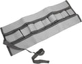 COHEALI 10-Pocket Canvas Gardening Tool Storage Bag Rolling Organizer Zipper Multi-Purpose Tool Holder for Home Gardening and DIY Projects