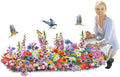 Fox Valley Traders Easy Roll Out Garden Seed Mat | 20"x60" Pre-Seeded Wildflower Mix | No Sowing or Thinning | Attracts Pollinators | Biodegradable
