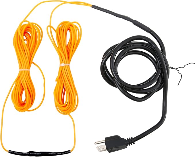 Soil Heating Cable 25 Ft Electric Soil Warming Cable Greenhouse Plant Soil Heater Cable Keep Soil Warm for Soil, Garden, Cold Frame
