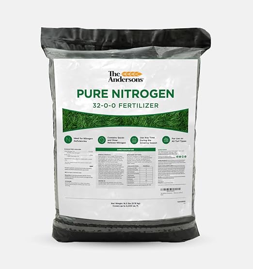 The Andersons Professional Pure Nitrogen 32-0-0 Fertilizer - 18lbs Covers 6,000 sqft.