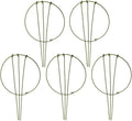 5-Pack Garden Plant Support Stake Green Plant Support Rings Support Hoop for Climbing Plant, Flowers (5.9" Wide x 11" High)