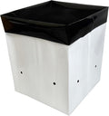 A.A 2 Gallon Grow Bags Black and White Poly Nursery Bags for Plants, Tree Grow, Greenhouse (50 Pack)