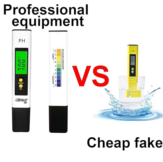 Digital PH Meter - High Accuracy Digital Water Quality Tester with 0-14 PH Measurement Range for Household Drinking, Pool and Aquarium with ATC