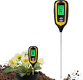 Soil Tester 6-in-1 Digital Soil Moisture Meter Measures Soil Ph, Humidity, Temperature, Light Intensity, Soil Efficiency and Air Humidity with LCD Display, Ideal for Gardening