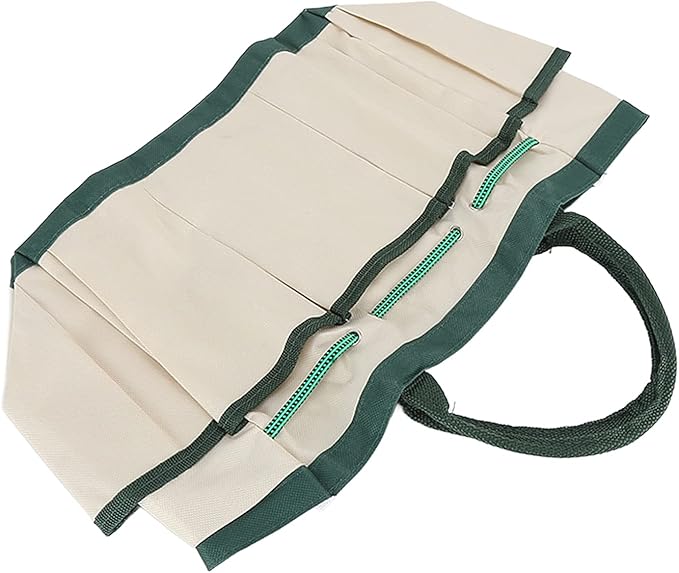 Generic Large Capacity Garden Tote Bag, Portable Tool Storage with 9 Pockets for Gardening, Wear Oxford Cloth with Elastic Fixing Band, for Multiple Tools