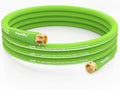 RAINPOINT Short Garden Hose 15ft - Lightweight Water Hose with Swivel Handle - Flexible, Heavy Duty, Hybrid Rubber, with Male to Female Fittings