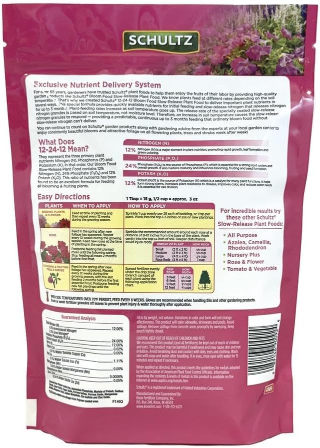 Schultz 018065 Spf48270 Slow-Release Bloom Fertilizer 3.5 Lbs, 56 Ounce (Pack of 6)