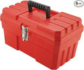 Akro-Mils 09514 ProBox Plastic Toolbox with Removable Tray for Tools,Hobby or Craft Storage,14-Inch x 8-Inch x 8-Inch,Red,(Pack of 6)