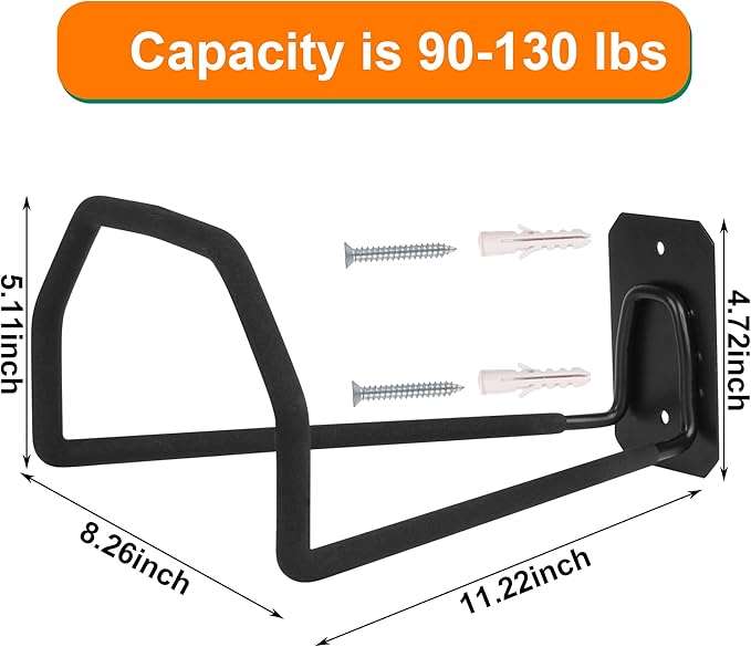 300 ft Garden Hose Holder - Oversized Hose Hanger Wall Mount Water Hose Holders for Outside, Extra Heavy Duty Hose Rack for Garden Hose Storage and Extension Cords