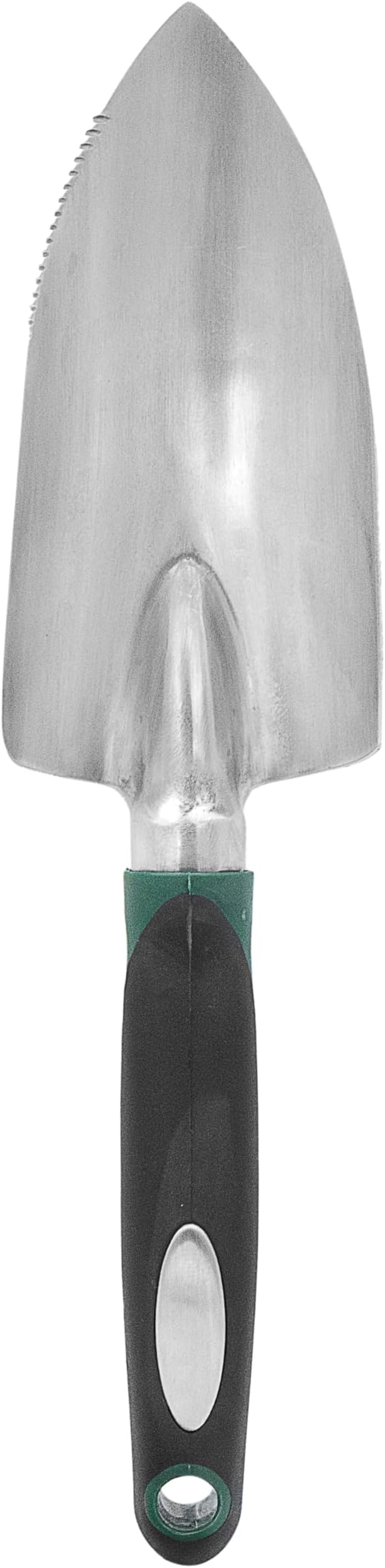 Zenport 15308B Aluminum Digging Trowel, Ergonomic Cushion Grip , Black