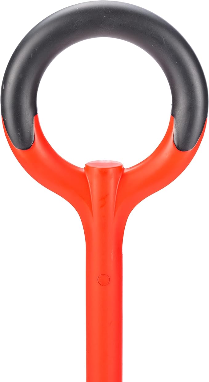 Root Slayer 22611 Serrated Garden Edger for Landscaping, Soil Cutting, and Clean Lawn Borders, Steel Tool, Red