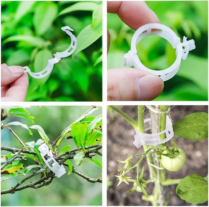 Clearance Deal: 50Pcs Plant Support Clips - Plastic Plant Fixing Clips for Climbing Plants, Tomato Vine ect, Garden Claw for Securing Stems, Grapes, Vines & Vegetables