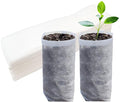 Belit 50 Pcs 10.2" H Deep Nursery Grow Bags, Non-Woven Plants Pots Container for Starting Rooted Plants Vegetable, Flower, Seedling Tree
