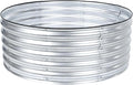 Aoodor 17" Tall 42" Metal Raised Garden Bed, Outdoor Planter Box and Raised Garden Kit for Vegetables, Flowers, Tomatoes Carrots and Herbs, Silver