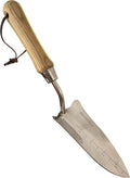 Garden Guru Eco Transplanter Trowel Shovel- 100% Recycled Stainless Steel - Rust Resistant - FSC Certified Wood Ergonomic Handle - Perfect Tool for Gardening Weeding Transplanting and Digging