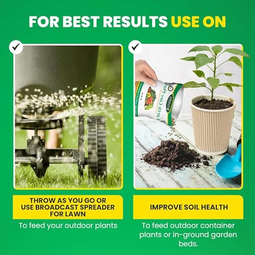 Earth-Care Plus 5-6-6 Organic Fast Acting Fertilizer for Plants - Water-Soluble Plant Food for Vegetables, Trees, and Flowers - Boost Growth for Lawns, & Gardens 48lb (12 Packs)