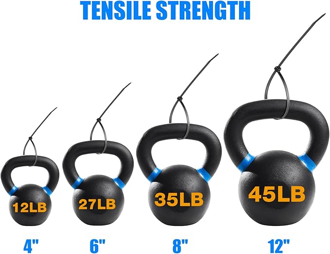 3000 Pieces Cable Zip Ties Bulk Heavy Duty Cable Ties Nylon Tie Wraps Self Locking Wire Ties for Plants Gardening Farming Grid Wall Fence Indoor and Outdoor (4"6"8"12",Black)