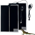 Reptile Heating Mat, 2PCS Reptile Heating Pad with Temperature Adjustment for Reptiles Tortoise Snakes Lizard Gecko Hermit Crab Amphibians - Removable Terrarium Heat Mats(20W,11x16.5 inches)