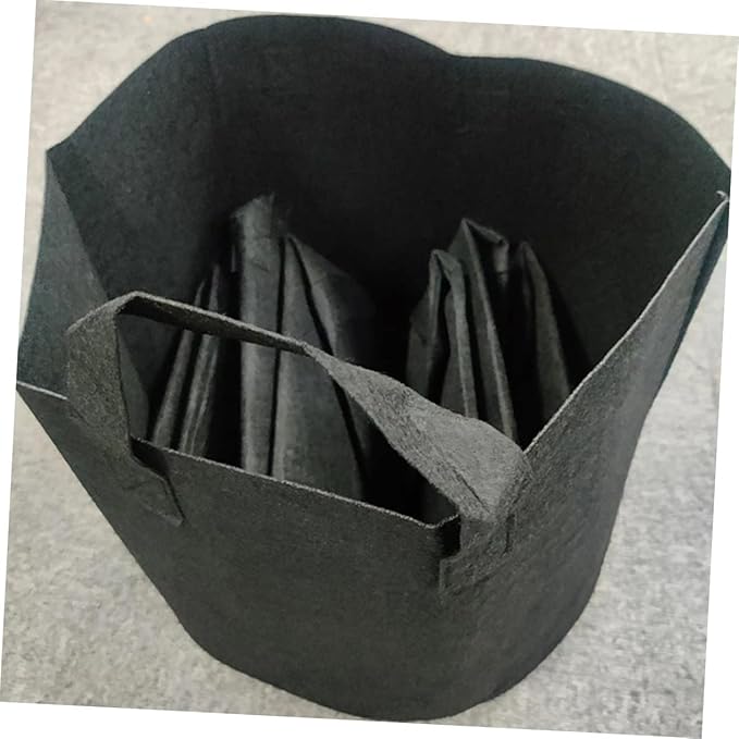 Happyyami 6pcs Nonwoven Plant Growing Bags Handles Thickened Vegetable Nursery Pots Breathable Gardening Bags for Healthy Root Development for