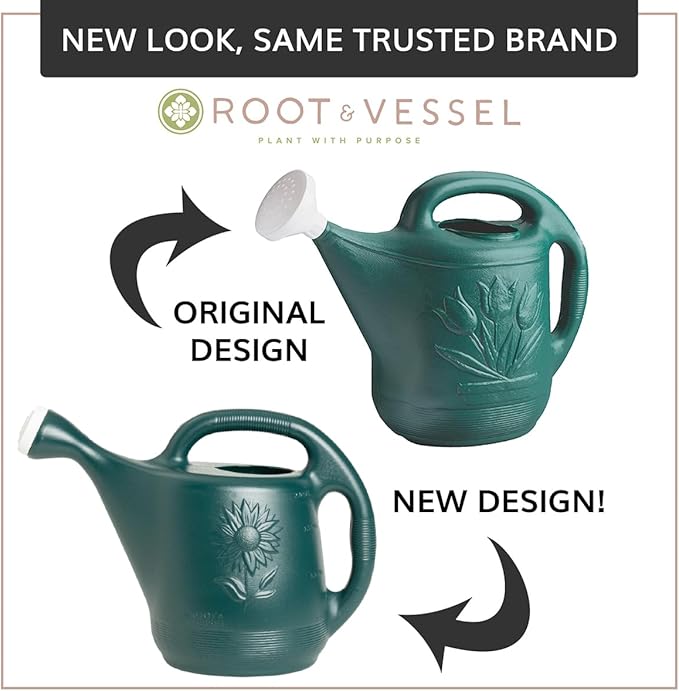 Root & Vessel 30301 Watering Can,2-Gallon,Hunter Green,(Pack of 12)