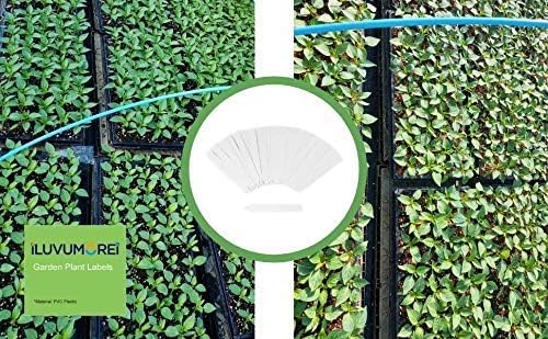 200 Pcs 5 Inch Plastic Plant Nursery Garden Labels Pot Marker Garden Stake Tags White (200)