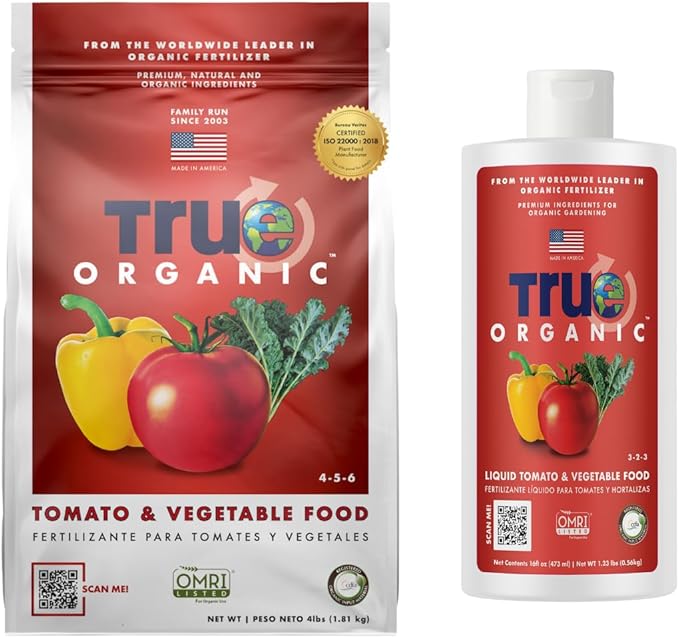 True Organic All Purpose Plant Food + All Purpose Liquid Plant Food - Liquid Fertilizer 16oz - CDFA, OMRI Listed for Organic Gardening – Organic Fertilizer Set