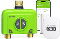 RAINPOINT WiFi Water Timer for Garden Hose, 2 Zone WiFi Sprinkler Controller, Smart Hose Timer Valve, Automatic Drip Irrigation System/Rain Delay for Garden/Lawn (Brass Inlet & Outlet, WiFi Gateway)