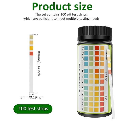 100 Pack Soil PH Test Kit, (3.5-9.0 Range) Soil PH Tester, Litmus Paper Test Strips, for Accurate Testing PH Level of Garden Lawn Grass Flower Vegetable Compost Dirt