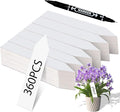 Plant Markers Garden Labels 360 Pcs Plastic Plant Labels Name Tags with Permanent Marking Pen for Seedlings Outdoor Nursery Garden Identification Stakes Tags Pot Marker White Color