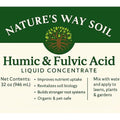 Nature’s Way Soil Liquid Humic & Fulvic Acid Soil Conditioner – Fix Hard Clay Soil, Improve Lawn & Garden Soil Health, Relieve Plant Stress & Nutrient Lockout, Organic Kelp Blend Concentrate