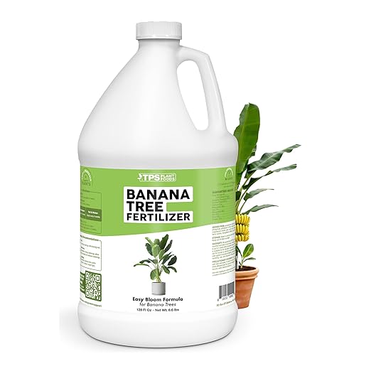 Banana Tree Fertilizer – Liquid Fertilizer for All Banana Tree Varieties, Supports Growth & Fruiting, 1 Gallon