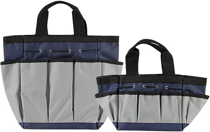Multipurpose Garden Tool Storage Bag with Reinforced Handle Multiple Compartments Durability Cloth for Landscaping Use Multipockets Garden Tool Organizers