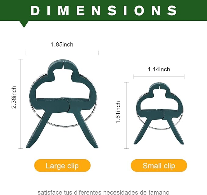 Plant Clips for Climbing Plants, Tomato Clips and Garden Clips for Vine Support, Plant Support Clips for Tomatoes and Garden use (Green, 120small)