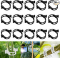 50 PCS Secured Plastic Plant Clip, Plant Support Clips, Garden Clips for Climbing Plants, Plastic Trellis Clips Plant Support Clips Tomato Grape Vine Vegetables Plant Fixing Clips (50, Black)