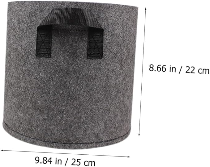 NUOBESTY 6pcs 3 Gallon Non-Woven Plant Nursery Grow Bags for Gardening, Thickened Fabric Planting Pots, Vegetable and Flower Seedling Containers, Reusable Garden Grow Bags