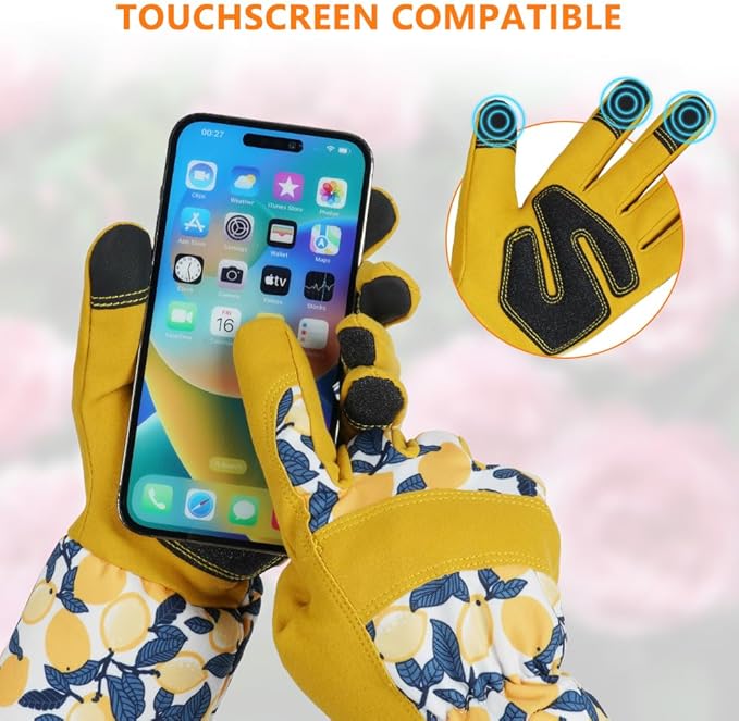 Ainiv Long Gardening Gloves for Women, Thorn Proof Gardening Gloves, Protective Garden Gloves Women
