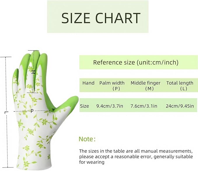 Women's Gardening Gloves- Breathable Latex Gardening Gloves，Outdoor Protective Work Glove，Gardening Gifts