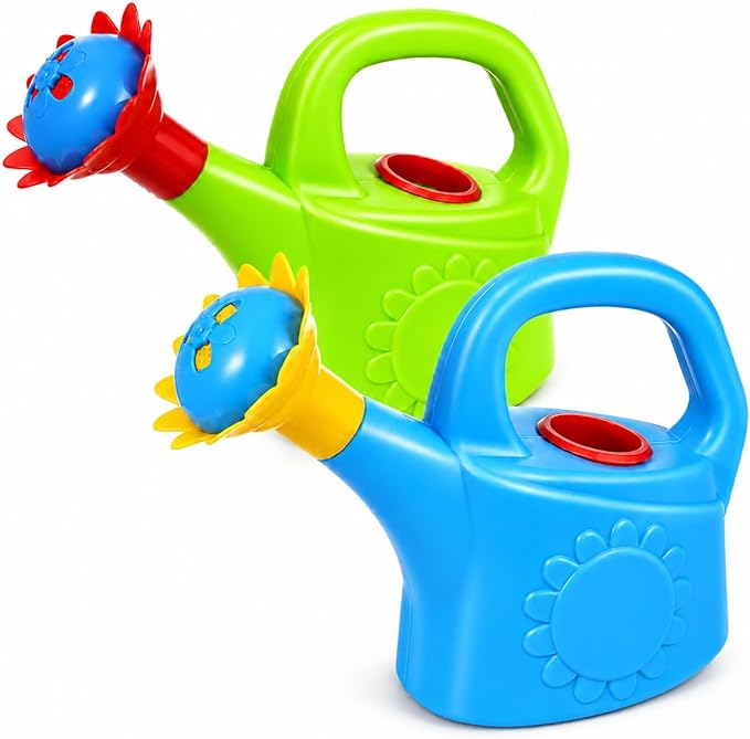 Garneck 2pcs Plastic Watering for Kids, Chicken Design Children Bath and Play House Educational, Random Color