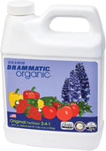 Drammatic® Organic™ Original Fertilizer 2-4-1, Hydrolyzed Liquid Fish Fertilizer for Vegetables, Flowers, and Fruits, 1 Quart (32 Ounces), OMRI Listed