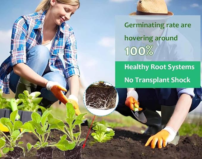Handheld Soil Blocker Tool Kit - 8 Cell Heavy Duty 2 Inch Soil Block Maker for Seedlings, Cuttings, Greenhouses and Gardens (Ergonomic Design, Durable Metal Construction)