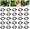 Plant Support Clips, Reusable Plastic Plant Clips for Securing Plants, Garden Clips for Climbing Plants, Plant Fixing Clips for Tomato, Grape and Vine Vegetables (200, Black)
