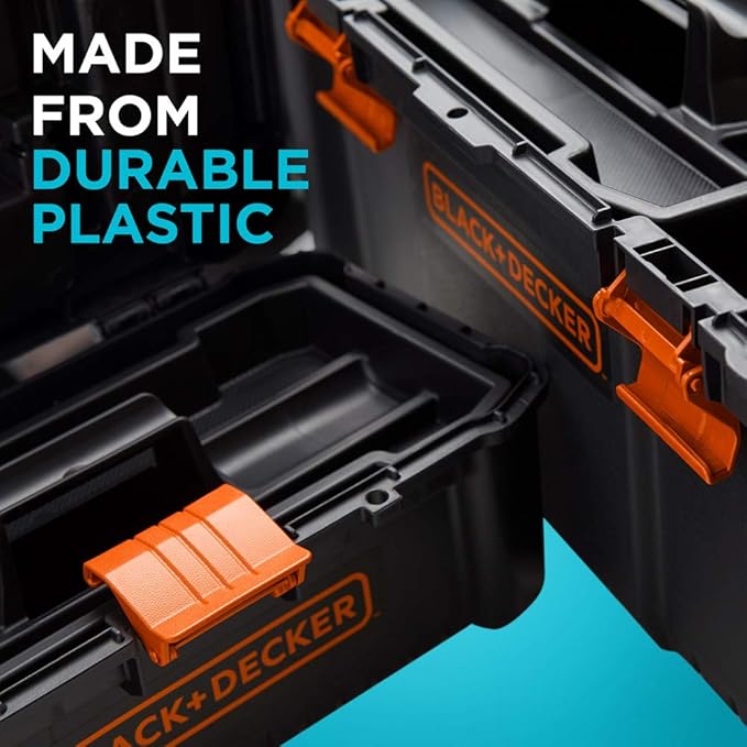 beyond by BLACK+DECKER Tool Box Bundle, 19-Inch & 12-Inch (BDST60129AEV)