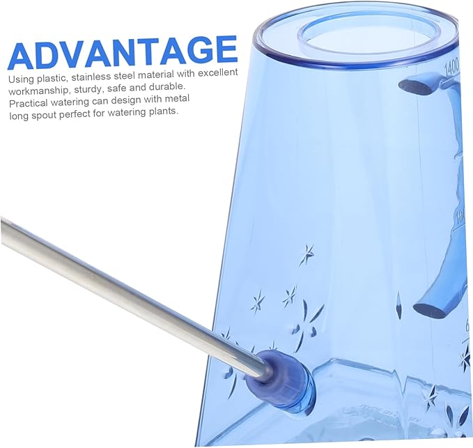 BESPORTBLE Garden Watering Pot Watering Can 2 Gallon Watering Kettle Kid Watering Can Indoor Clear Plastic Gardening Supplies Long Mouth Stainless Steel