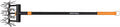 Fiskars Telescoping Rotary Cultivator - 40''-60'' Extendable Gardening Hand Tool - Rotary Hand Cultivator Tool and Garden Tiller for Soil or Reseeding Grass & Ergo Gardening Hand Trowel