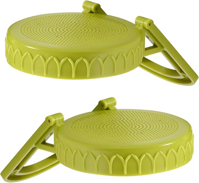Happyiren 4-Pack Sprouting Lids for Wide-Mouth Mason Jars, BPA-Free One-Piece Design with Stand for Seed Germination, Ideal for Bean and Alfalfa Sprouts