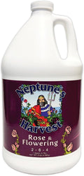 Neptune's Harvest Rose & Flowering Fertilizer (2-6-4) - 1 Gallon - Organic Liquid Rose Food for Vibrant Blooms & Growth - Promotes Healthy Foliage - Ideal Fertilizer for Indoor & Outdoor Use