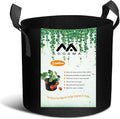 12 Packs 5 Gallon Grow Bags, Heavy Duty 300G Thickened Nonwoven Fabric Plant Pots with Handle